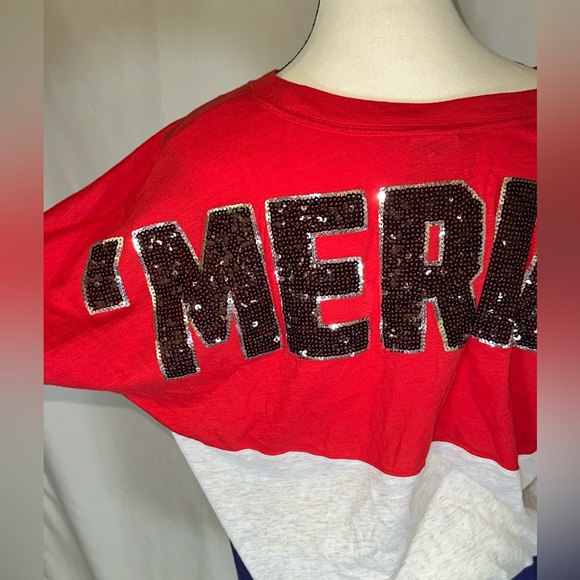 PINK • 4th Of July ‘Merica American Holiday Long Sleeve Shirt Size M - Picture 5 of 13